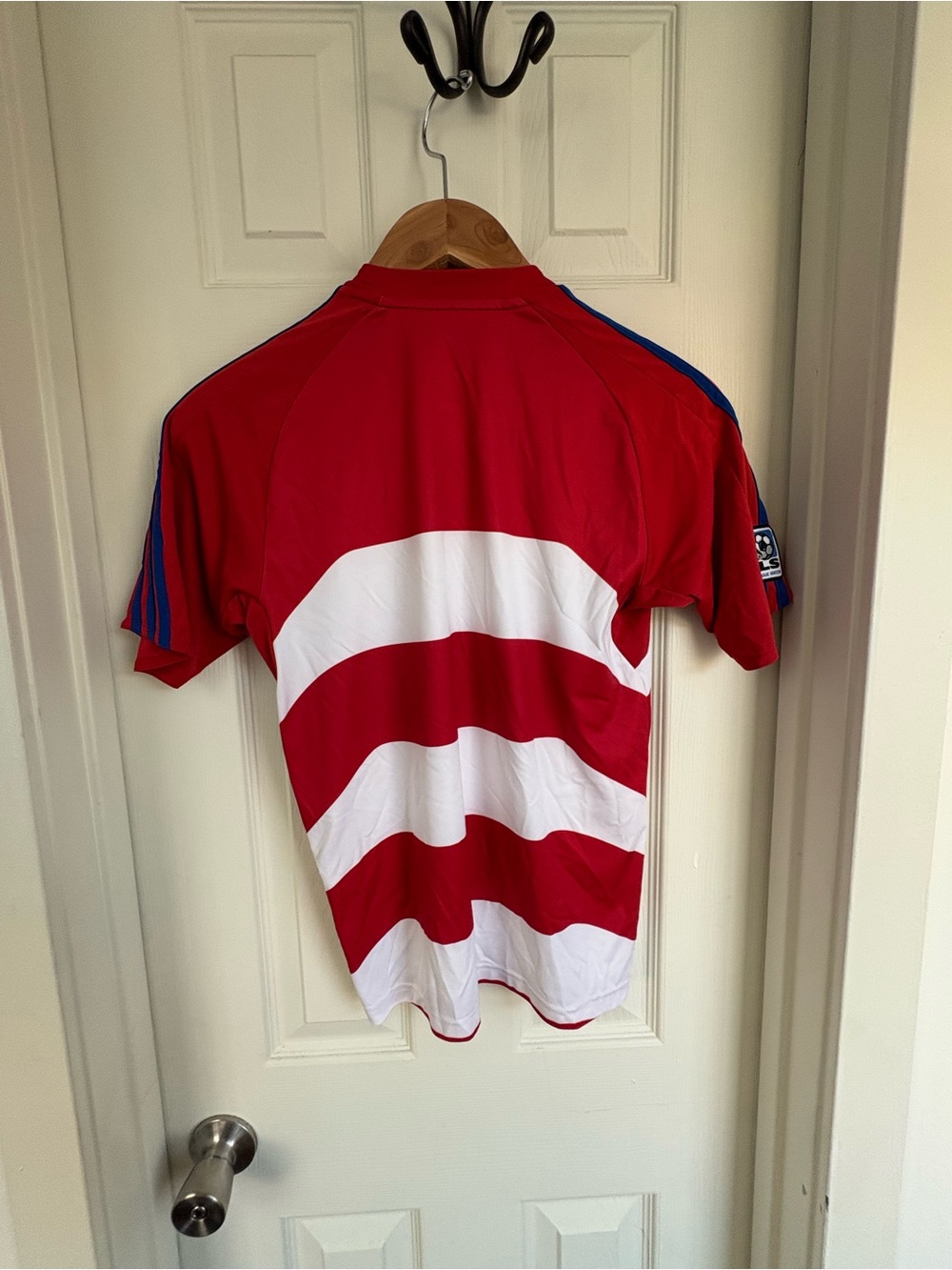 adidas Kids FC Dallas Red, White & Blue Soccer Jersey - Picture 6 of 7